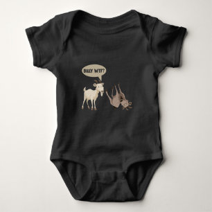 Funny Fainting Goat Hilarious Mountain Animal Baby Bodysuit
