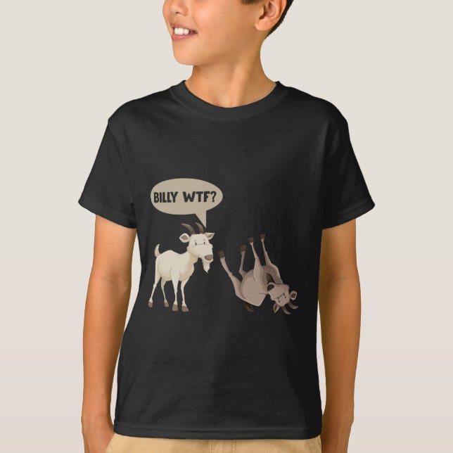 Funny Fainting Goat Hilarious Mountain Animal T-Shirt (Front)