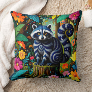 Funny Fairy Racoon Animal Cushion