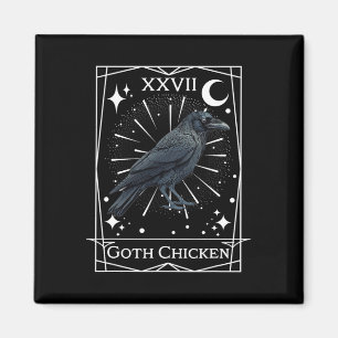 Funny Fairycore Tarot Gothic Witchcraft Chicken De Magnet