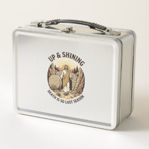 Funny Faith Resurrection Cave Vintage Engraving Sh Metal Lunch Box