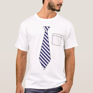 Funny Fake Necktie Shirt