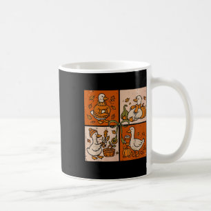 Funny Fall Autumn Pumpkin Latte Goose Lover Pumpki Coffee Mug