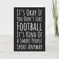 Funny Fall Greeting Cards For Football Fans Player