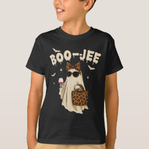 Funny Fall Halloween Ghost Boujee Boo Jee Soky Sea T-Shirt
