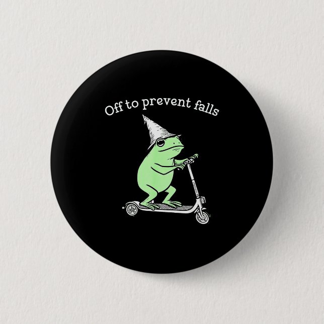 Funny Fall Prevention Spt Pta Nurse 6 Cm Round Badge (Front)