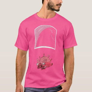 Funny Falling Pig Pocket T-Shirt
