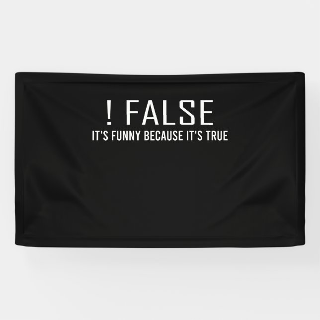 Funny False Programming Coding for Programmers Banner (Horizontal)