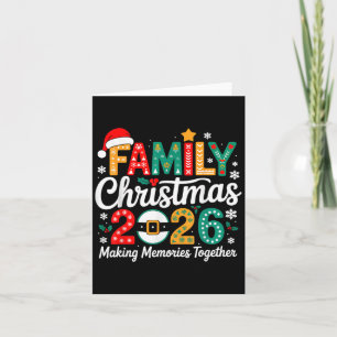 Funny Family Christmas 2026 Matching Family Group  Card