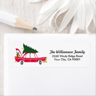 Funny Family Christmas Bringing Home Xmas Tree