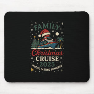 Funny Family Christmas Cruise 2025 Festive Travel Mouse Mat