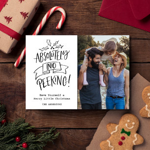 Funny Family Christmas Photo Plaid Holiday Card