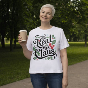 Funny Family Christmas Tees   The Real Mrs Claus