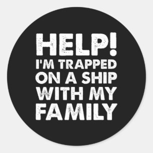 Funny Family Cruise Shirt Matching Vacation Cruisi Classic Round Sticker