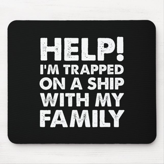 Funny Family Cruise Shirt Matching Vacation Cruisi Mouse Mat (Front)