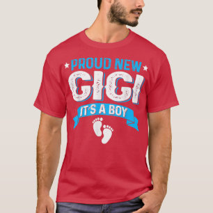 Funny Family Gender Reveal Proud New Gigi It's A B T-Shirt