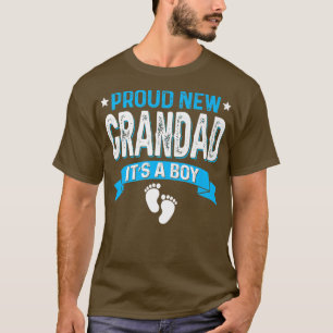 Funny Family Gender Reveal Proud New Grandad It's  T-Shirt