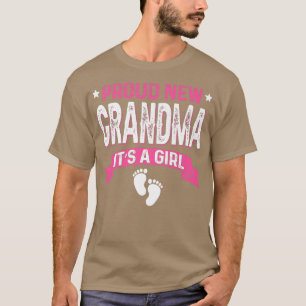Funny Family Gender Reveal Proud New Grandma It's T-Shirt