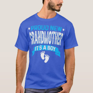 Funny Family Gender Reveal Proud New Grandmother I T-Shirt
