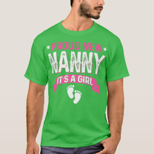 Funny Family Gender Reveal Proud New Nanny It's A T-Shirt