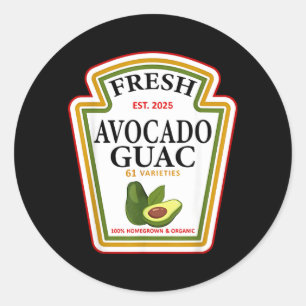 Funny Family Halloween Group Condiments Fresh Classic Round Sticker