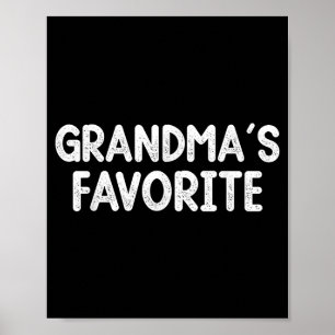 Funny Family Humor Grandparent Granhild Grandma's Poster