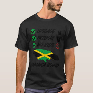 Funny Family Jamaica Vacation Luggage Passport No  T-Shirt