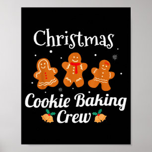 Funny Family Matching Christmas Tee Cookie Baking Poster