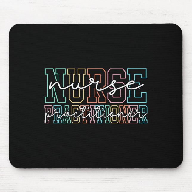 Funny Family Nurse Practitioner Np Nursing Day Nur Mouse Mat (Front)