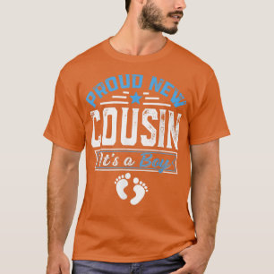 Funny Family Proud New Cousin It's A Boy Gender Re T-Shirt