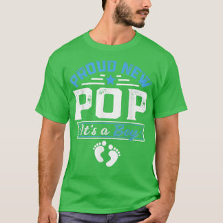 Funny Family Proud New Pop It's A Boy Gender Revea T-Shirt
