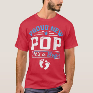 Funny Family Proud New Pop It's A Boy Gender Revea T-Shirt
