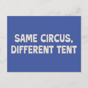 Funny Family Quote We Moved New Address Blue Postcard