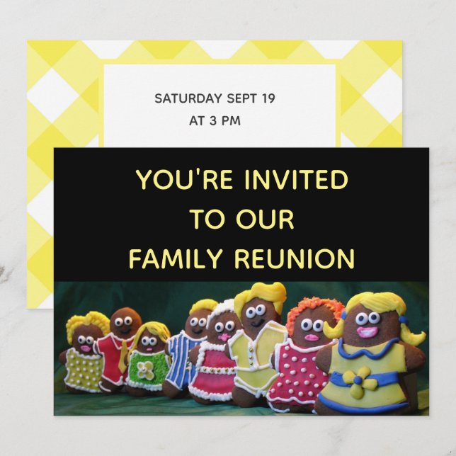 Funny Family Reunion Invitation (Front/Back)