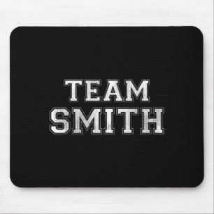Funny family sports team smith last name smith mouse mat