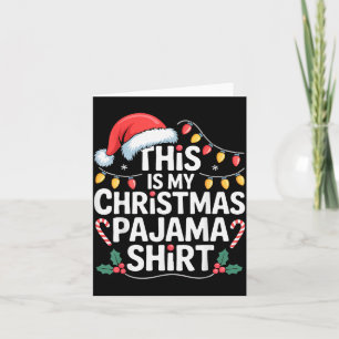 Funny Family Xmas Men Women Kids This Is My Christ Card