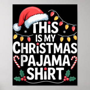 Funny Family Xmas Men Women Kids This Is My Christ Poster