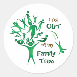 Funny FamilyTree Classic Round Sticker