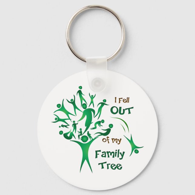 Funny FamilyTree Key Ring (Front)