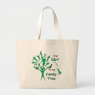 Funny FamilyTree Large Tote Bag