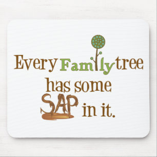 Funny FamilyTree Mouse Mat