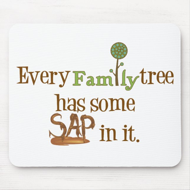 Funny FamilyTree Mouse Mat (Front)