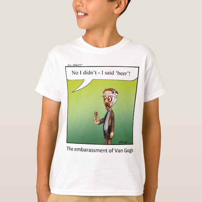 Funny Famous Artist Cartoon Gift! T-Shirt (Front)