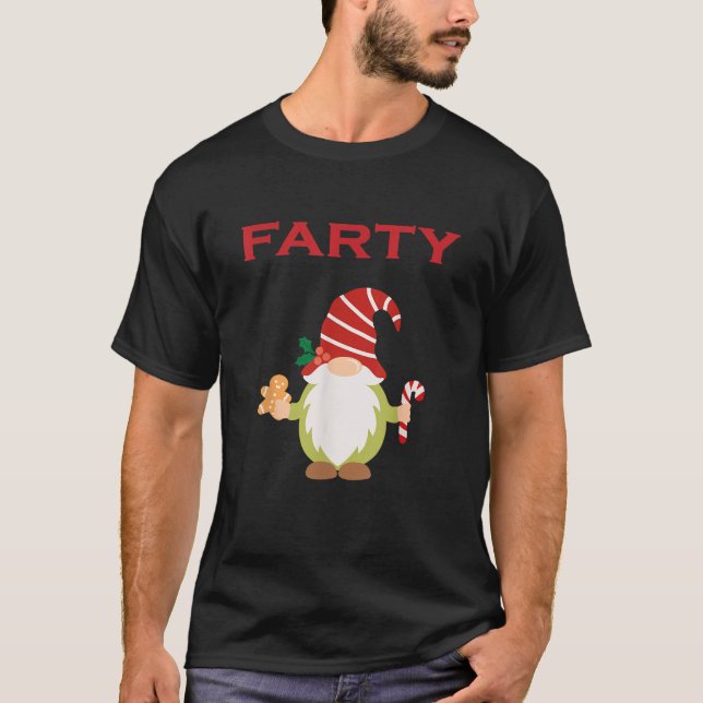Funny Fancy Dress Party Farty Gnome  T-Shirt (Front)