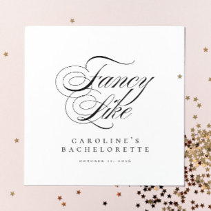 Funny Fancy Like Script Country Bachelorette Napkin
