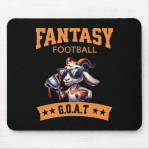 Funny Fantasy Football Champion Goat Mouse Mat