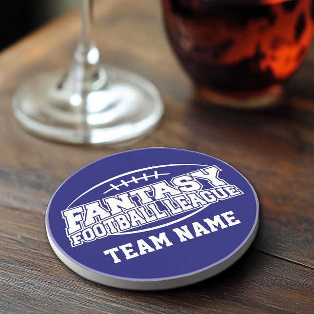 Funny Fantasy Football FFL Gift - Customise it Coaster (Sandstone Coaster)