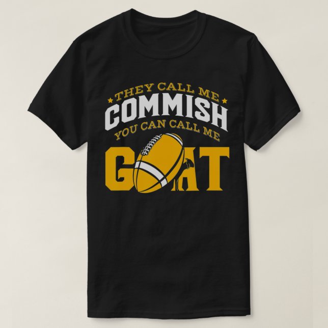 Funny Fantasy Football Goat Champion Men Women  T-Shirt (Design Front)