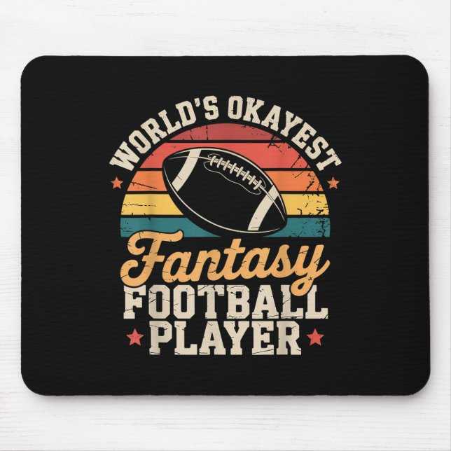 Funny Fantasy Football Player Outfit - Fantasy Foo Mouse Mat (Front)