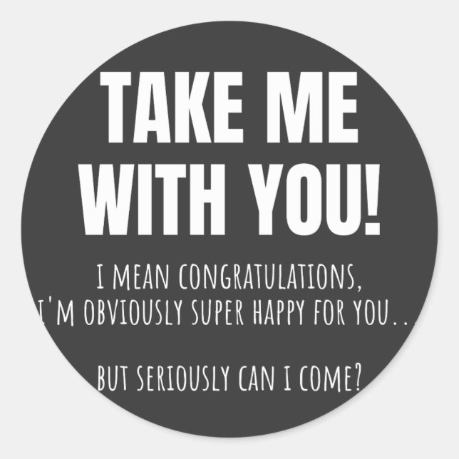 Funny Farewell Mug For Coworker Leaving Goodbye Bo Classic Round Sticker (Front)